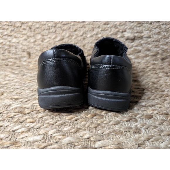 Dr Scholls Careers Shoes Womens 8 W Black Comfy Leather Slip-Ons w/Gel Cushion - Picture 6 of 8